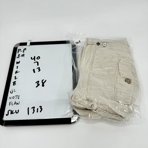 Tommy Bahama Shorts Mens 38 (40x7 ACTUAL) Linen Tan Striped Coastal RELAX - Picture 7 of 7